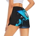 thumbnail image 1 of Lsque Geometry Dash Printed Women's Running Shorts with Liner Pockets,Elastic Quick Dry Workout Athletic Gym Yoga Shorts,Womens High Waist Shorts-Small, 1 of 9