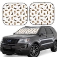 thumbnail image 1 of Lsque German Shepherd Dog 2 PCS Windshield Sun Shade | CarFoldable Window Covers | Car Accessories Reflect UV for Universal Cars SUV Truck | Medium, 1 of 7