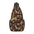thumbnail image 1 of Lsque German Shepherd Dog Pattern Cross Chest Bag Diagonally – Premium Durable Front Chest Sling with Adjustable Padded Strap, High-Capacity Storage, 1 of 8