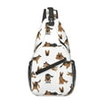 thumbnail image 1 of Lsque German Shepherd Dog Pattern Cross Chest Bag Diagonally – Premium Durable Front Chest Sling with Adjustable Padded Strap, High-Capacity Storage, 1 of 7