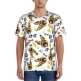 thumbnail image 1 of Lsque German Shepherd Dog Pattern Mens Polo Golf Shirts Funny Graphics Shorts Sleeve Button Shirts Baseball T-shirt-, 1 of 7