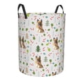 thumbnail image 1 of Lsque German Shepherd Dog pattern Laundry Hamper Basket, Tall Woven Rope Hamper Basket for Clothes, Lightweight Storage Basket, Collapsible Waterproof-Medium, 1 of 8