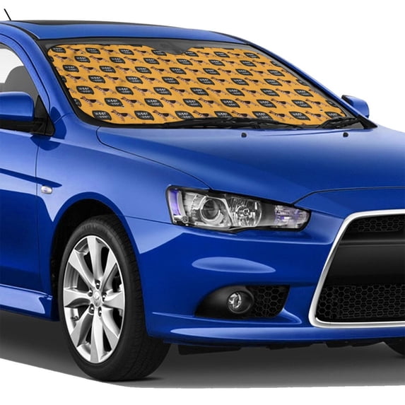 Lsque German Shepherd Woof Car Windshield Sun Shade | Accordion Folding Style Auto Shade for Car Truck SUV Van | Blocks UV Rays Sun Visor Protector | Medium