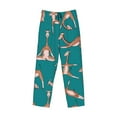 thumbnail image 1 of Lsque Giraffes Doing Various Yoga Print Men's Pajama Pants, Lounge Pant - Comfortable Home Wear,Elastic Waistband, Stylish Design-Small, 1 of 9