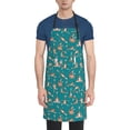 thumbnail image 1 of Lsque Giraffes Doing Various Yoga Waterproof Apron Chef Aprons for Men Heavy Duty Chemical Work Apron Extra Long Grilling Aprons with Adjustable Bib Apron, 1 of 9