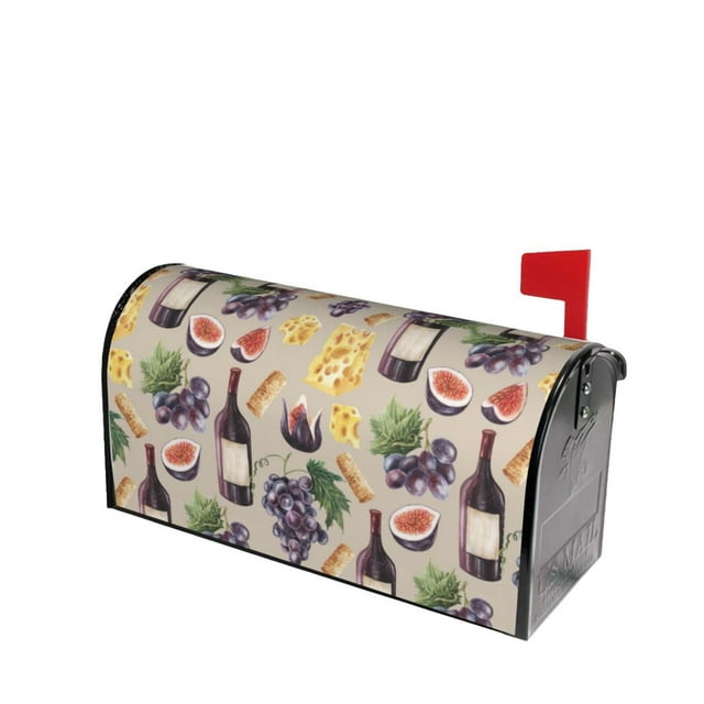 Lsque Glasses Of Red Wine Mailbox Cover Standard Size Mailbox