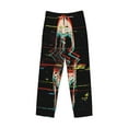 thumbnail image 1 of Lsque Glitch Screaming Skull Print Men's Pajama Pants, Lounge Pant - Comfortable Home Wear,Elastic Waistband, Stylish Design-XX-Large, 1 of 9