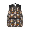 thumbnail image 1 of Lsque Gnome And Pumpkin Classic Casual Backpack - Large Capacity Water-Resistant Backpack for School, Work, Travel, and Outdoor Activities, 1 of 8