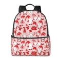 thumbnail image 1 of Lsque Gnome Merry Christmas Pattern Backpack – School Travel Canvas Daypack with Ergonomic Padded Straps, Multiple Compartments & Leather Handle, 1 of 5