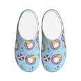 thumbnail image 1 of Lsque Gnome On A Watermelon Mattress In The Pool Pattern Womens Comfort Cotton on Scuff With Memory Foam and Anti-skid Sole Slipper-39/40, 1 of 7