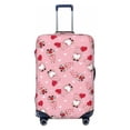 thumbnail image 1 of Lsque Gnome With Heart Printed Luggage Cover, Travel Luggage Protector,Scratch and Dirt Resistant, Fits 18-32 Inch Luggage - Large, 1 of 9