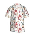 thumbnail image 1 of Lsque Gnome With Love Letter pattern Hawaiian Shirt for Men, Unisex Summer Beach Casual Short Sleeve Button Down Shirts-X-Large, 1 of 9