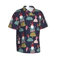 thumbnail image 1 of Lsque Gnome With Mushroom pattern Hawaiian Shirt for Men, Unisex Summer Beach Casual Short Sleeve Button Down Shirts-X-Large, 1 of 1