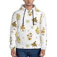 thumbnail image 1 of Lsque Gnome With Sunflower Pattern Casual Men's Hoodie,Hooded Sweatshirt with Kangaroo Pocket,Pullover Hoodie-Large, 1 of 7