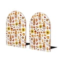 thumbnail image 1 of Lsque Gnomes Autumn Harvest Printed Wood Bookends,Non-Skid Bookend for Shelves,Heavy Duty Support Bookends,Non-Slip Foam Pads for Office, Home, and Library,1 Pair, 1 of 8
