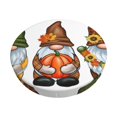 thumbnail image 1 of Lsque Gnomes In Autumn Pattern Round Bar chair cushion covers Velvet Fabric Premium Comfort Protects from Scratches and Stains for 14-17 Inch Chair-13 inch, 1 of 7