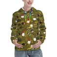 thumbnail image 1 of Lsque Gnomes Playing in the Garden Pattern Casual Women's Hoodie,Hooded Sweatshirt with Kangaroo Pocket,Pullover Hoodie with Eye-catching Drawstrings-X-Large, 1 of 7
