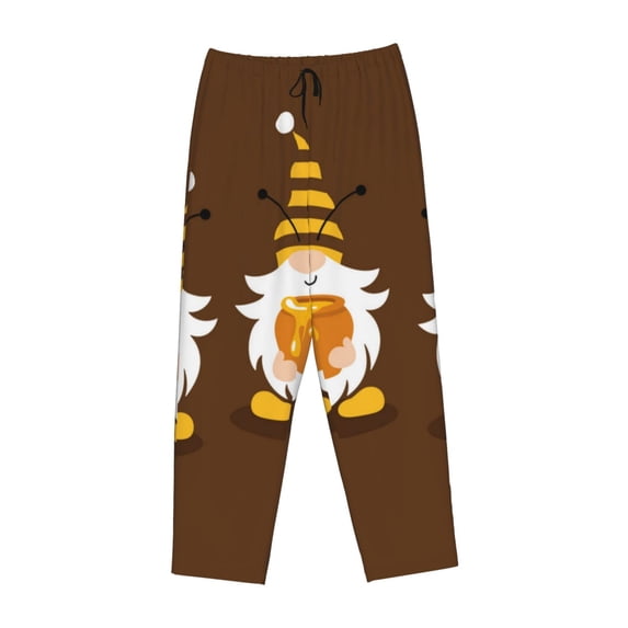 Lsque Gnomes With Honey Print Women's Pajama Pants, Lounge Pant - Comfortable Home Wear,Elastic Waistband, Stylish Design-Small