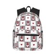 thumbnail image 1 of Lsque Gnomes and Hearts Classic Casual Backpack - Large Capacity Water-Resistant Backpack for School, Work, Travel, and Outdoor Activities, 1 of 8