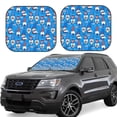 thumbnail image 1 of Lsque Gnomes in USA 2 PCS Windshield Sun Shade | CarFoldable Window Covers | Car Accessories Reflect UV for Universal Cars SUV Truck | Large, 1 of 7