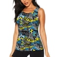 thumbnail image 1 of Lsque Goal Time Printed Workout Tank Tops for Women, Athletic Sports Tank Tops, Compression Sleeveless Dry Fit Shirts,Sleeveless Yoga Shirt-Small, 1 of 9