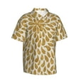thumbnail image 1 of Lsque Gold Drops pattern Hawaiian Shirt for Men, Unisex Summer Beach Casual Short Sleeve Button Down Shirts-XX-Large, 1 of 9