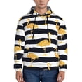 thumbnail image 1 of Lsque Gold Flamingo Pattern Casual Men's Hoodie,Hooded Sweatshirt with Kangaroo Pocket,Pullover Hoodie-Small, 1 of 7