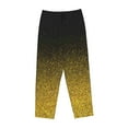 thumbnail image 1 of Lsque Gold Glitter Gradient Print Women's Pajama Pants, Lounge Pant - Comfortable Home Wear,Elastic Waistband, Stylish Design-XX-Large, 1 of 9