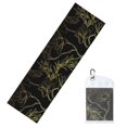 thumbnail image 1 of Lsque Gold Gloss Outline Floral Printed Cooling Towel (40"x 12"), Ice Towel, Microfiber, Soft Breathable Chilly Towel for Yoga, Sport, Gym, Workout, Fitness, Running, 1 of 9