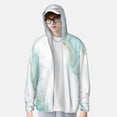 thumbnail image 1 of Lsque Gold Lines Marble Watercolor UPF 50+ Lightweight Sun Protection Men's Women's Long Sleeve Shirt, Hoodie Performance -Small, 1 of 9