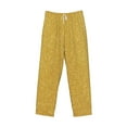 thumbnail image 1 of Lsque Gold Shiny Print Men's Pajama Pants, Lounge Pant - Comfortable Home Wear,Elastic Waistband, Stylish Design-Small, 1 of 9