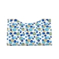 thumbnail image 1 of Lsque Golden Blue Snowflakes Printed Long Tissue Box Cover Holder, Facial Paper Organizer Dispenser,Triangle with Bottom Belt, PVC Leather Decorative Organizer, 1 of 9