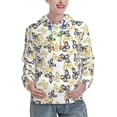 thumbnail image 1 of Lsque Golden Glitter Butterflies Pattern Casual Women's Hoodie,Hooded Sweatshirt with Kangaroo Pocket,Pullover Hoodie with Eye-catching Drawstrings-Medium, 1 of 7