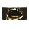 thumbnail image 1 of Lsque Golden Lips Modern Sculpture Pattern Party Banner, Festive Banner , Holiday Celebrations and Events for Carnival Birthday Party Festival Decorations-Small, 1 of 8