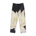 thumbnail image 1 of Lsque Golden Lotus Print Men's Pajama Pants, Lounge Pant - Comfortable Home Wear,Elastic Waistband, Stylish Design-Medium, 1 of 9