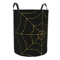 thumbnail image 1 of Lsque Golden Spider Web pattern Laundry Hamper Basket, Tall Woven Rope Hamper Basket for Clothes, Lightweight Storage Basket, Collapsible Waterproof-, 1 of 8