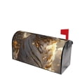 thumbnail image 1 of Lsque Golden White Tiger Mailbox Cover Standard Size ,Magnetic Mailbox Covers Post Wraps Letter Box Cover -21x18 in, 1 of 9