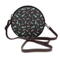 thumbnail image 1 of Lsque Golf Bags And Balls Pattern Shoulder Bag – Microfiber Leather Crossbody with Detachable Strap & Handle Ring, Waterproof & Durable, Elegant Everyday Carry, 1 of 5