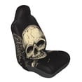 thumbnail image 1 of Lsque Gothic Winged Skull Pattern Car Seat Covers for Front Seats , Waterproof Seat Covers for Cars, Sporty Front Seat Covers,Car Seat Cover Protector Front Seats, 1 of 5