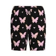 thumbnail image 1 of Lsque Gradient Butterfly Mens Sleep Pajama Shorts,Short Pajama Pants, Cotton Ultra-Soft Knit-XX-Large, 1 of 9