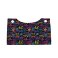 thumbnail image 1 of Lsque Graffiti Art Printed Long Tissue Box Cover Holder, Facial Paper Organizer Dispenser,Triangle with Bottom Belt, PVC Leather Decorative Organizer, 1 of 9