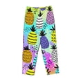 thumbnail image 1 of Lsque Graffiti Pineapples Print Women's Pajama Pants, Lounge Pant - Comfortable Home Wear,Elastic Waistband, Stylish Design-Medium, 1 of 9