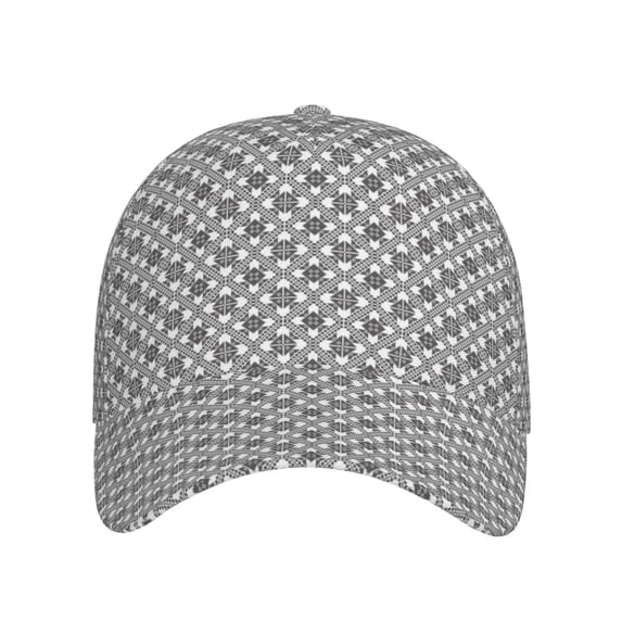 Lsque Gray Plaid Baseball Cap Trucker Low Profile Hat Golf Dad Hat Adjustable Original Classic Unconstructed Plain Cap Men Women