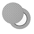 thumbnail image 1 of Lsque Gray Plaid Round Bar chair cushion covers Velvet Fabric Premium Comfort Protects from Scratches and Stains for 14-17 Inch Chair- 12 inch, 1 of 7