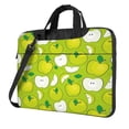 thumbnail image 1 of Lsque Green Apple Pattern Laptop Bag – Portable & Slim Single-Shoulder Computer Case with Adjustable Strap, Protective, Lightweight for 13”/14”/15.6” Laptops, 1 of 8