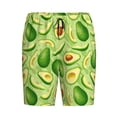 thumbnail image 1 of Lsque Green Avocado Mens Sleep Pajama Shorts,Short Pajama Pants, Cotton Ultra-Soft Knit-Medium, 1 of 9