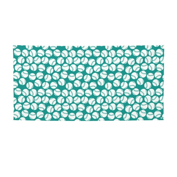 Lsque Green Baseball Pattern Party Banner, Festive Banner , Holiday Celebrations and Events for Carnival Birthday Party Festival Decorations-Small