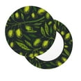 thumbnail image 1 of Lsque Green Branch Olive Round Bar chair cushion covers Velvet Fabric Premium Comfort Protects from Scratches and Stains for 14-17 Inch Chair- 14 inch, 1 of 7