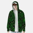 thumbnail image 1 of Lsque Green Bright Web with Spiders UPF 50+ Lightweight Sun Protection Men's Women's Long Sleeve Shirt, Hoodie Performance -Large, 1 of 9