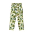 thumbnail image 1 of Lsque Green Hawaii Palms Print Men's Pajama Pants, Lounge Pant - Comfortable Home Wear,Elastic Waistband, Stylish Design-X-Large, 1 of 9